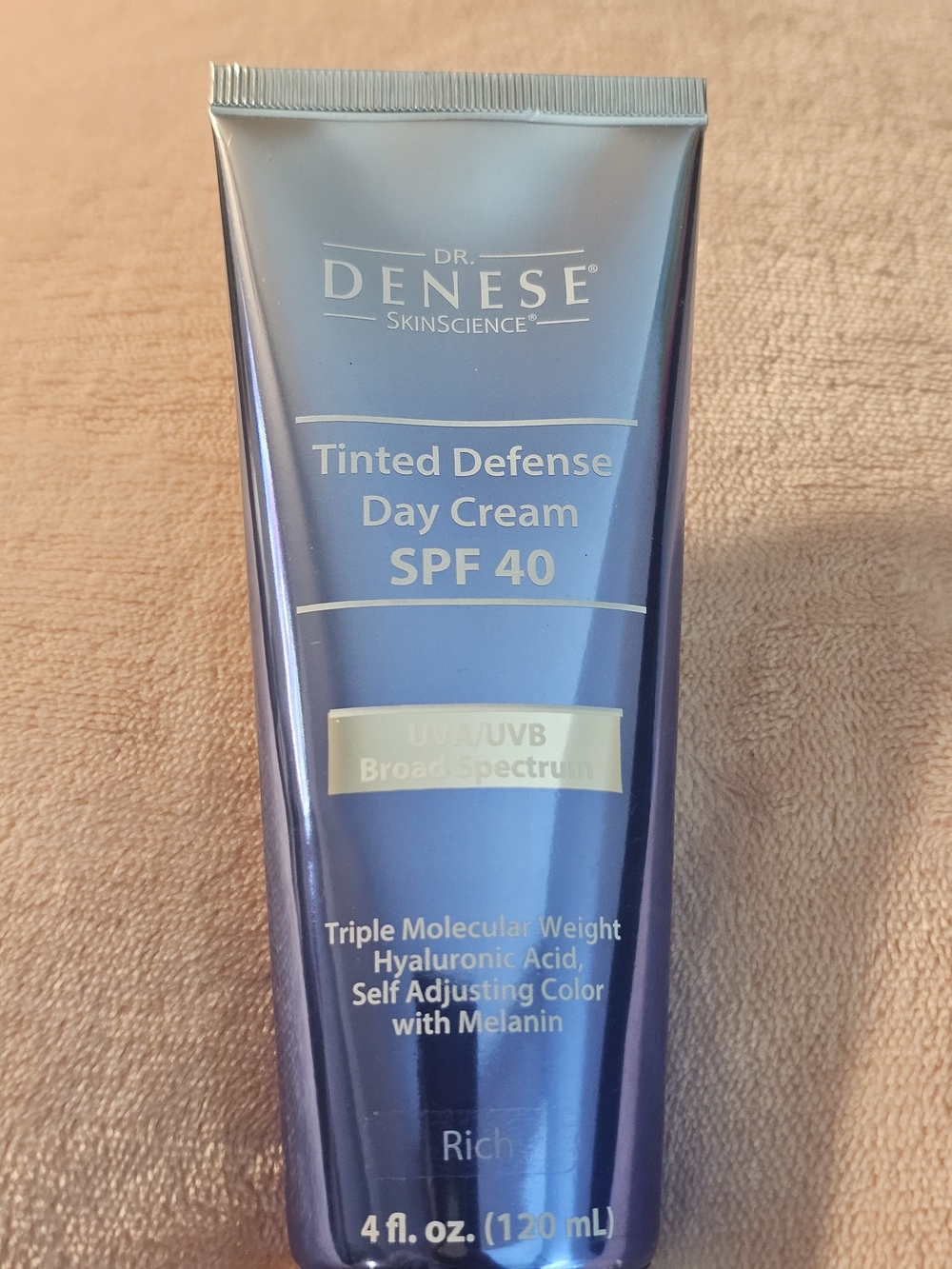Dr. Denese Tinted Defense Day Cream SPF 40 JUMBO 4oz Shade RICH – New Sealed